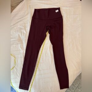 Lululemon Athletica Maroon High-Waisted Leggings